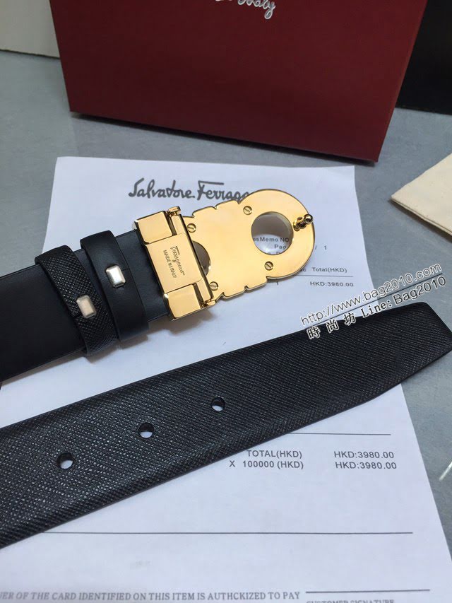 菲拉格慕男士皮帶 Ferragamo雙面牛皮腰帶  jjp2163